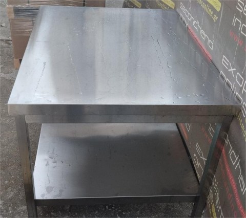 Μεταχειρισμένο Τραπέζι Ανοξείδωτο Χαμηλό 105x81x69Cm 